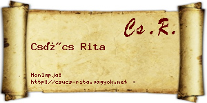 Csúcs Rita névjegykártya